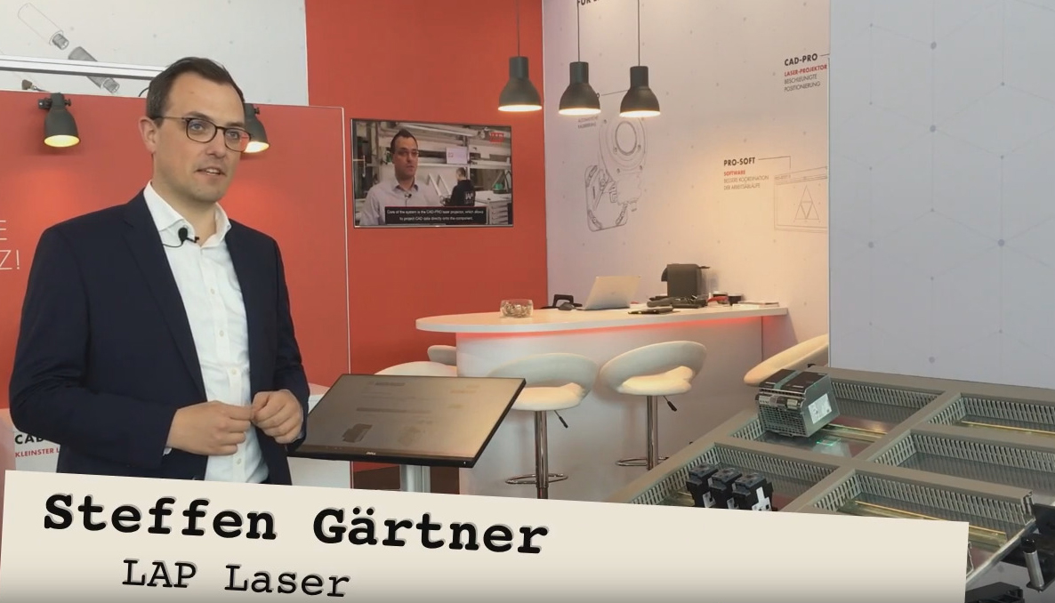 Steffen Gärtner explaines in a video interview the ASSEMBLY PRO system at MOTEK