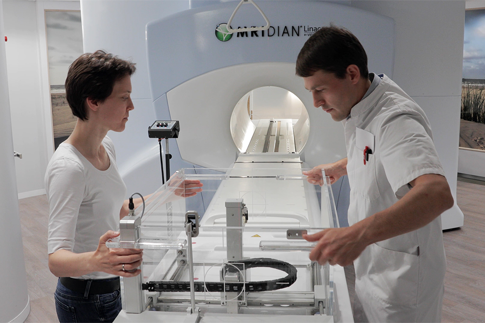 User experience of MRIdian LINAC commissioning and QA with the THALES 3D MR SCANNER
