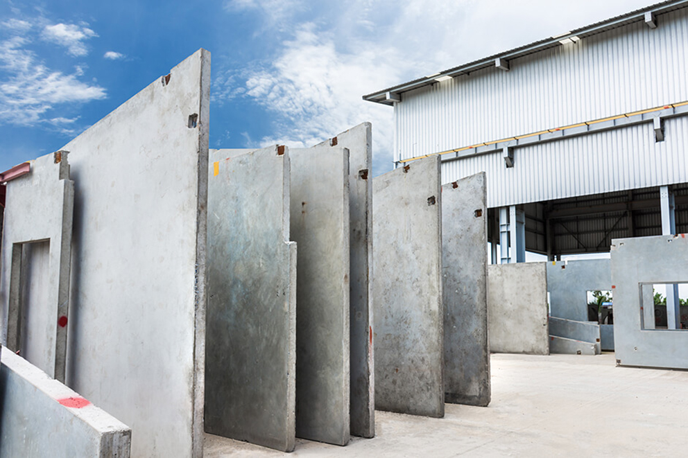 Powerful laser projections for robust precast concrete parts