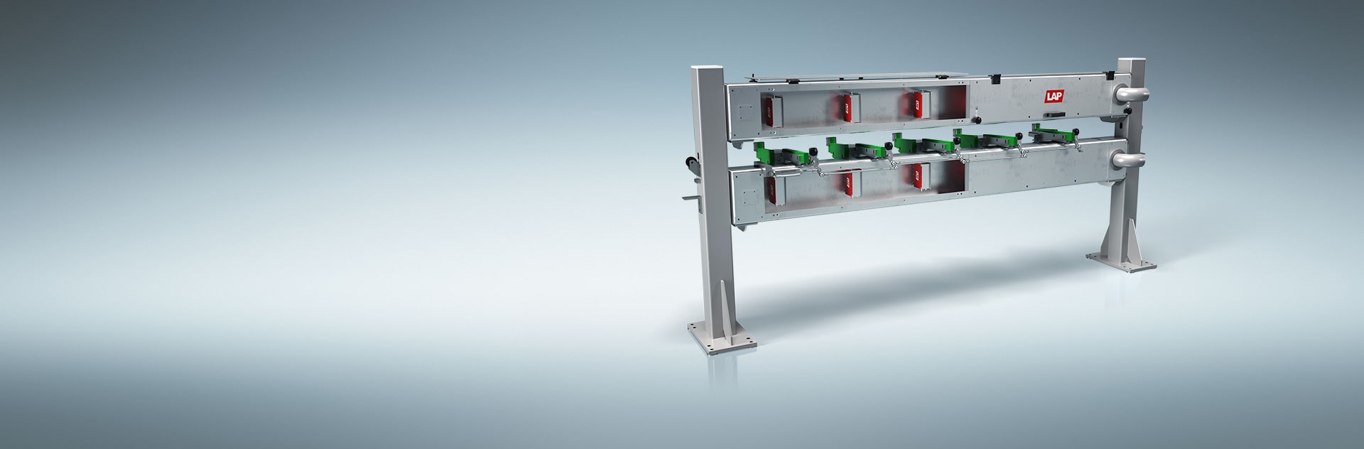 Our non-contact measuring system for checking the straightness of bars and tubes during ongoing production.