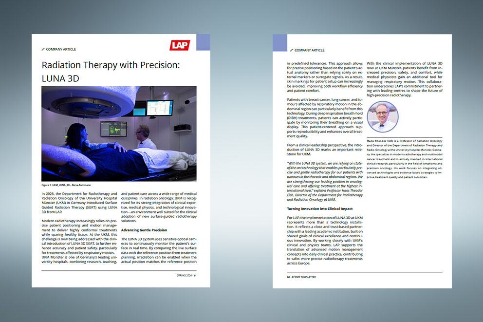 EFOMP: Strahlentherapie mit Präzision: LUNA 3D (EN)