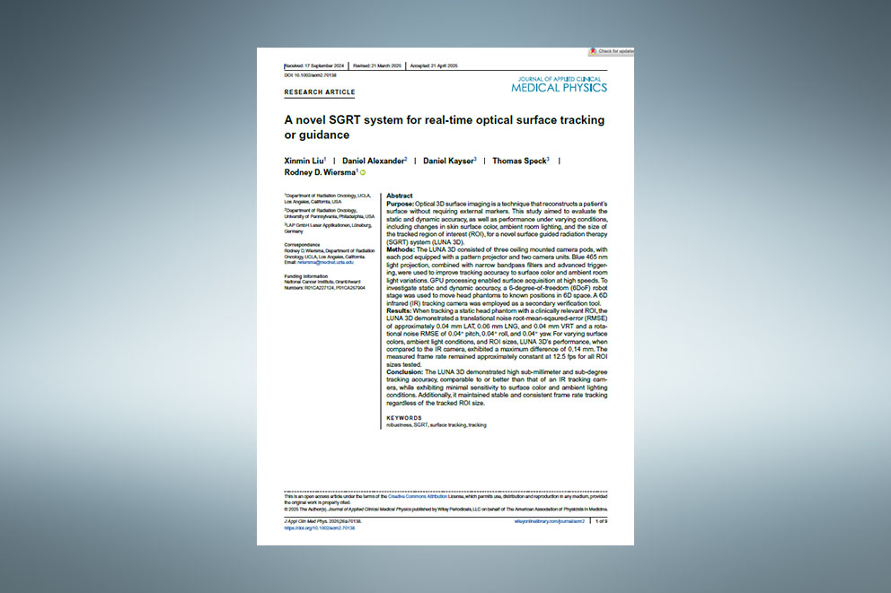 A novel SGRT system for real-time optical surface tracking or guidance